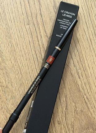 Стійкий олівець для губ chanel le crayon lèvres у теракотово-червоному відтінку 180 rouge brique (1.2 г)