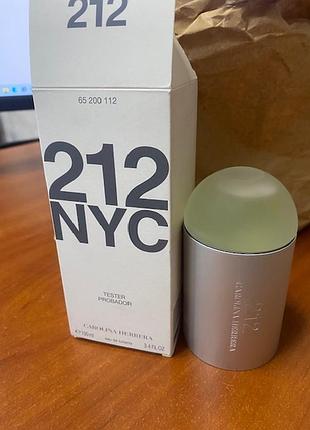 Carolina herrera 212 nyc жіноча туалетна вода 50 мл — тестер
