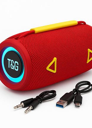 Bluetooth колонка радио на ремне tg657, bluetooth колонка с разноцветной подсветкой со стереозвуком it-49
