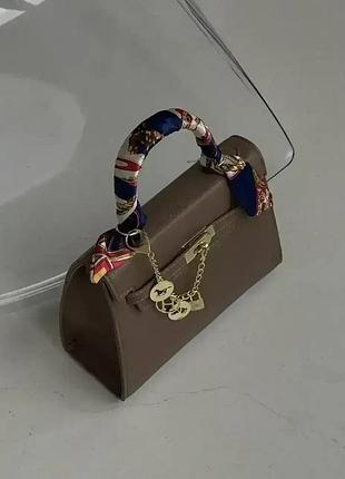 Шкіряна жіноча сумка hermes kelly з хустинкою стильна сумочка для дівчини гермес брендова класична для жінки