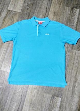 Чоловіча футболка поло slazenger, розмір l.