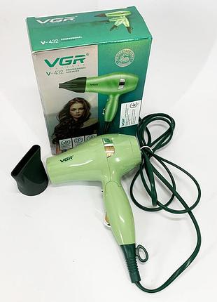 Функциональный профессиональный фен vgr, фен с регулировкой температуры и потока воздуха gp-45