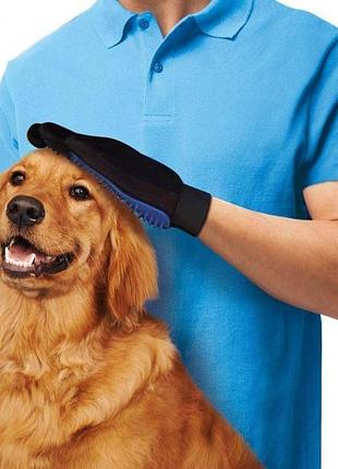 Рукавички для чищення тварин pet gloves gl-91