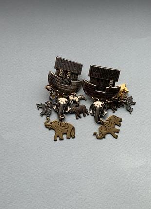 Клипсы под винтаж бижутерия сша