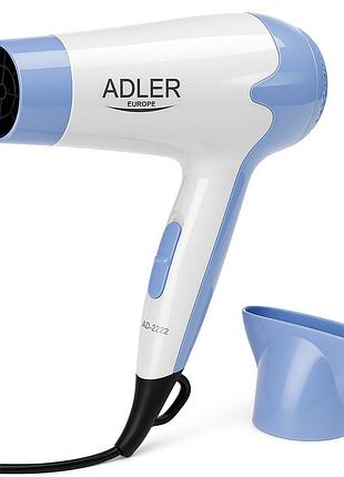 Професійний фен оригінал adler ad 2222 1200вт, фен для легкої укладки волосся для дому та салону vw-42
