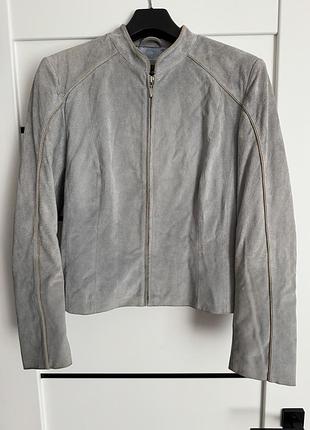 Куртка ws leather, натуральна замша, розмір 12/euro 40, по факту на s-m, в задовільному стані(замша потребує чистки)