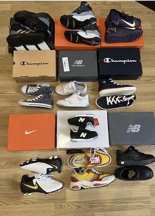 Лот нового взуття, new balance, nike, adidas, champion, vero moda.