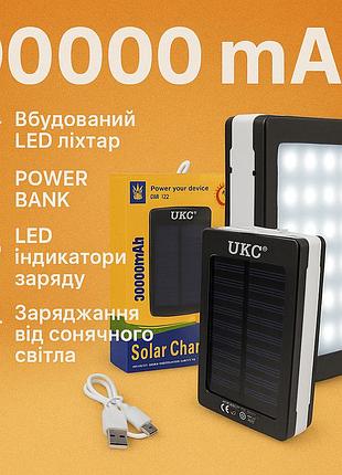 Power bank зовнішній power bank solar 90000 mah, акумулятор для зарядки телефону, повербанк компактний df-24