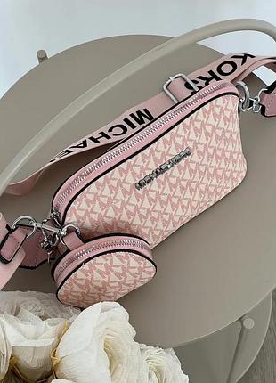 Кожаная женская сумка кросс боди michael kors городская сумка из кожи для девушки майкл корс брендовая сумочка через плечо