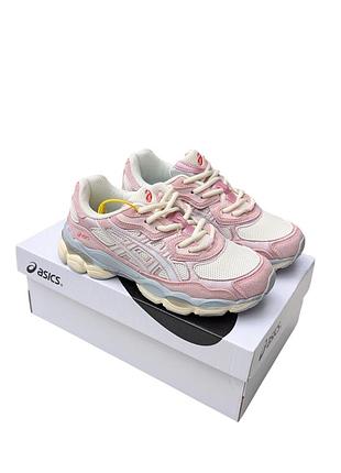 Женские кроссовки asics gel nyc pink розовые🔥