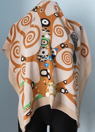 Вінтажна шовкова хустка gvstav klimt