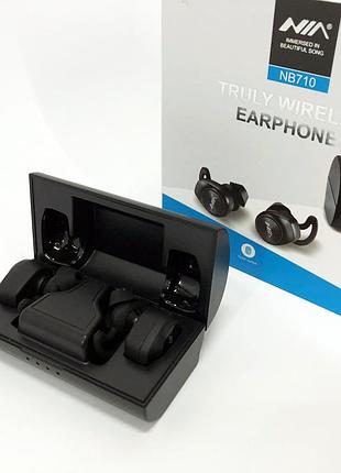 Наушники с bluetooth 5.4 для спорта bluetooth nia nb710, вакуумные наушники с хорошим звуком db-75
