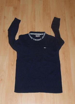 Темно синя кофта/світшот/світр tommy hilfiger jeans acrylic polo ck original s-m carhartt x barbour ea7