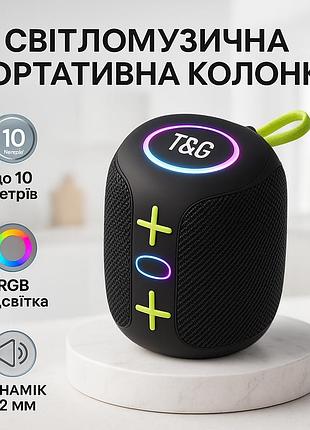 Світломузична портативна колонка tg658, bluetooth колонки з об'ємним звучанням, гучна bluetooth колонка wd-93