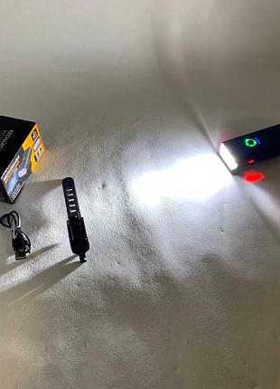 Фара з акумулятором на кермо велосипеда, акумуляторний велоліхтар з usb зарядкою, ліхтарик велофонарь al-56