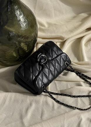 Шкіряна сумка для жінки coach жіноча сумка зі шкіри сумка коуч з ручкою та ремінцем через плече 26х17х8 см