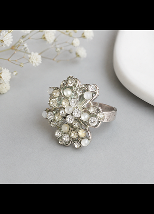 💍 вінтажна каблучка з кристалами
