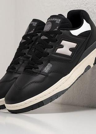 Стильные кроссовки new balance 550 black white