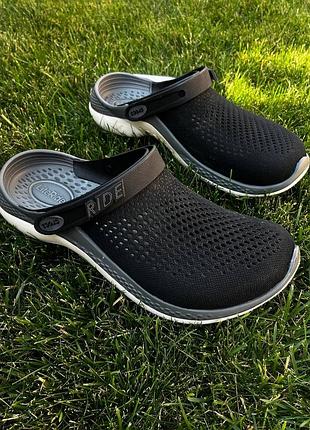 Чоловічі крокси сабо чоловічі крокси crocs literide 360 clog literide 360 black/white