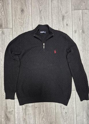 Чоловічий светр polo ralph lauren,1/3 zip,l розмір