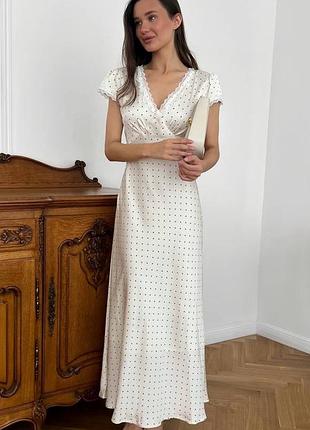 Платье женское длинное цветочное