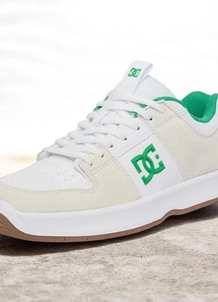 Чоловічі снікерси / кеди dc shoes lynx zero (white/green/gum)
