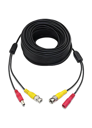 Комбінований кабель для камер bnc + dc, 20 м