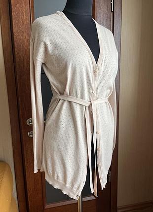 Intimissimi кардиган легкий беж бавовна шовк