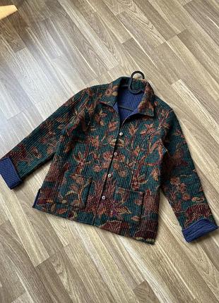 Вовяний двосторонній жакет куртка bohoo style