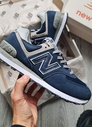 Стильные кроссовки new balance 574 blue