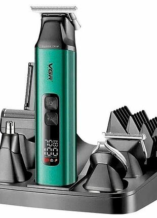 Набор для стрижки vgr v-117 6 в 1, led-дисплей, ipx6, 800 ма·ч