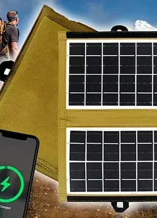 Зарядная станция солнечная панель трансформер зарядка от солнца solar panel cclamp cl-670 7вт