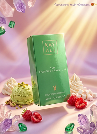 Yum pistachio gelato | 33, стойкий унисекс парфюм, 40 мл, сладкий шлейфовый аромат с феромонами, ноты фисташек, подарок аромат на осень