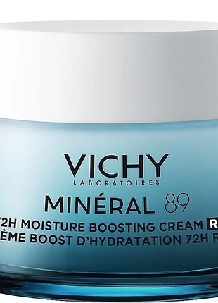 Зволожувальний крем для обличчя vichy minéral 89, creme boost d`hydratation 72h, 50 мл