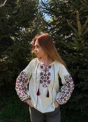 Вишиванка для дівчинки на зріст 104 см, 110 см, 116 см, 122 см, 134 см, 140 см, 146 см, 152 см, 158-164 см
