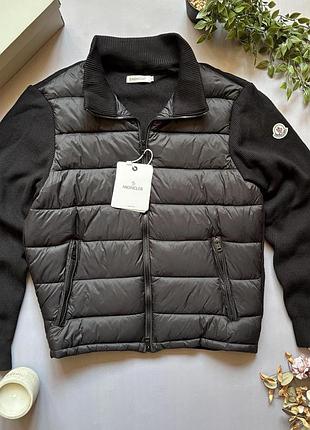 Moncler куртка кардиган черная