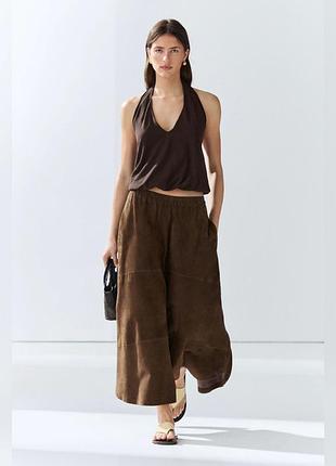 Замшева спідниця massimo dutti