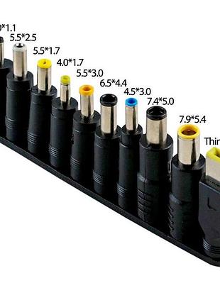 Кабель питания для ноутбука с переходниками 10в1 65w usb type-c адаптер для ноутбука от повербанка xt-93