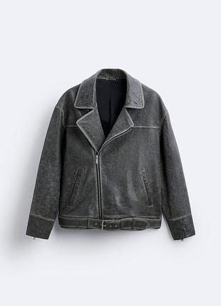 Шкіряна куртка косуха zara