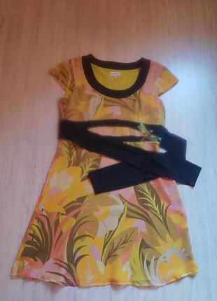 Жіноча коротка сукня karen millen вінтажна шовкова з квітковим принтом, розмір s
