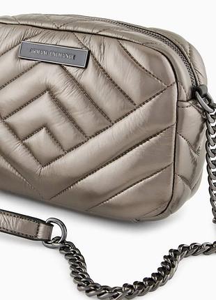 Крос-боді armani exchange victoria camera case колір  металік(gunmetal/silver