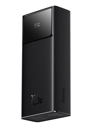 Повербанк 30000mah 22.5w baseus star-lord digital display 2xusb/type-c/microusb быстрая зарядка