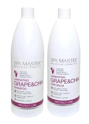 Набор для ухода за волосами spa master protect line для ламинирования волос (шампунь бальзам)