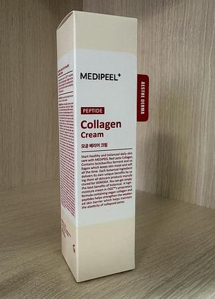 Зміцнюючий крем з колагеном і лактобактеріями medi-peel red lacto collagen barrier cream 80g