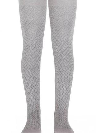 Колготки детские conte-kids class (300) тонкие 150-152, светло-серый