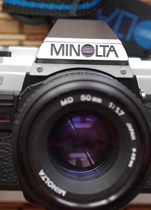 Фотоаппарат minolta x-300 + minolta md 1.7 50 mm с ремнем
