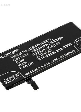 Аккумулятор cameron sino apple 616-0805 для iphone 6 1800 mah