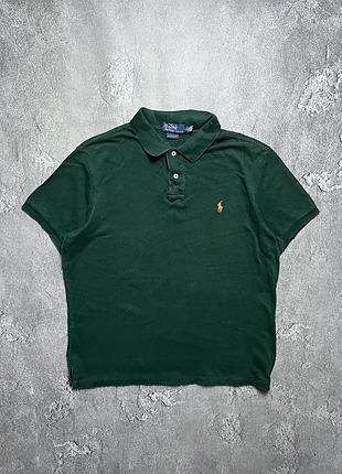 Vintage винтажная футболка поло polo ralph lauren поло ральф лаурен big pony size xl размер хл