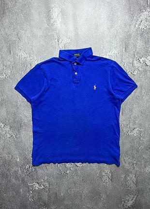 Vintage винтажная футболка поло polo ralph lauren поло ральф лаурен big pony size l размер л