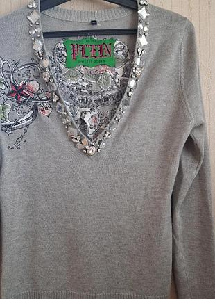 Розкішний жіночий светр philipp plein ✨